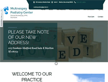 Tablet Screenshot of marltonpodiatry.com